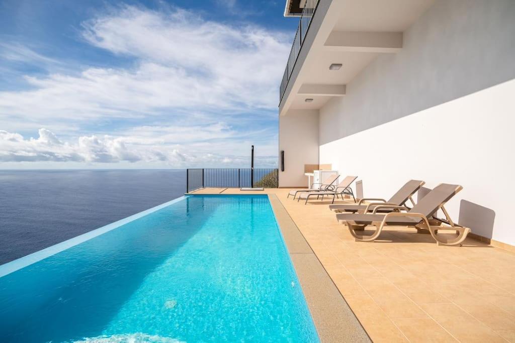 Marina View Apartment - Pool & Stunning Ocean View Calheta  Exterior photo